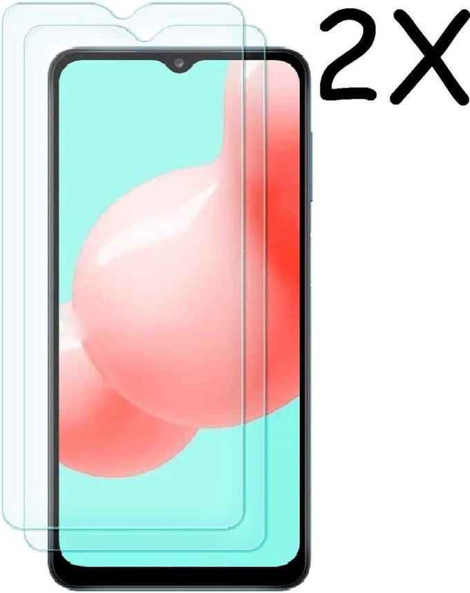Screenprotector Geschikt voor Samsung Galaxy A32 4G- Galaxy A32 4G tempered glass Screenprotector - 2 stuks
