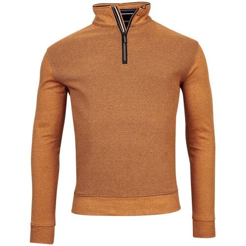 Baileys Trui Sweat Front Two-Tone Honeycomb Doubleface Interlock Donker Goud / male