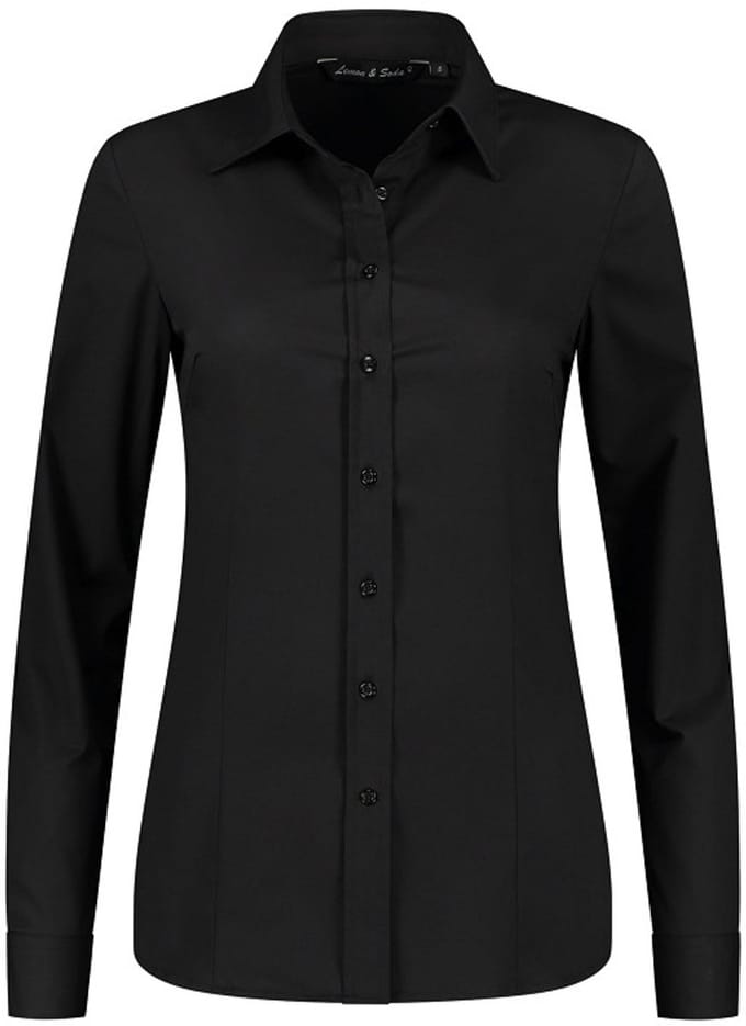 Blouse poplin mix stretch for her