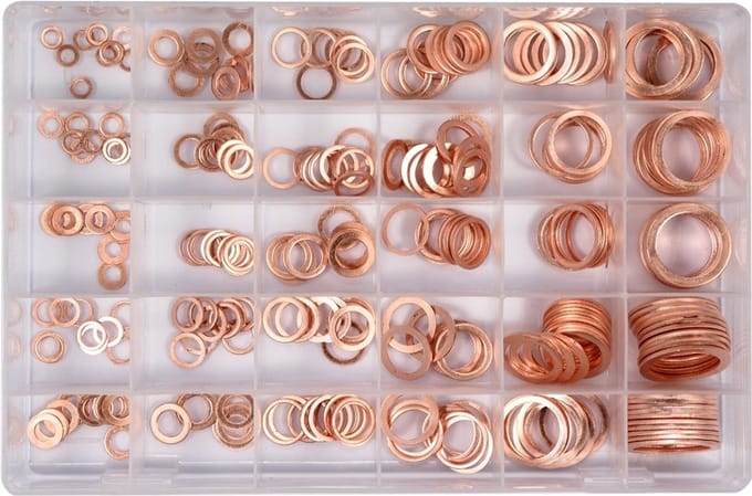 YATO Sluitringenset 300-delig koper YT-06872