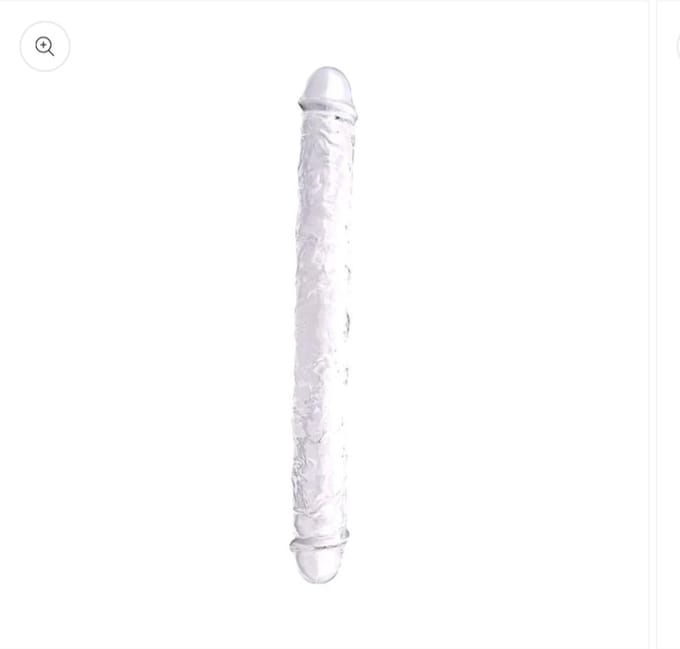 N12190 – Power Escorts Double Dildo Jelly Transparant – 38 cm