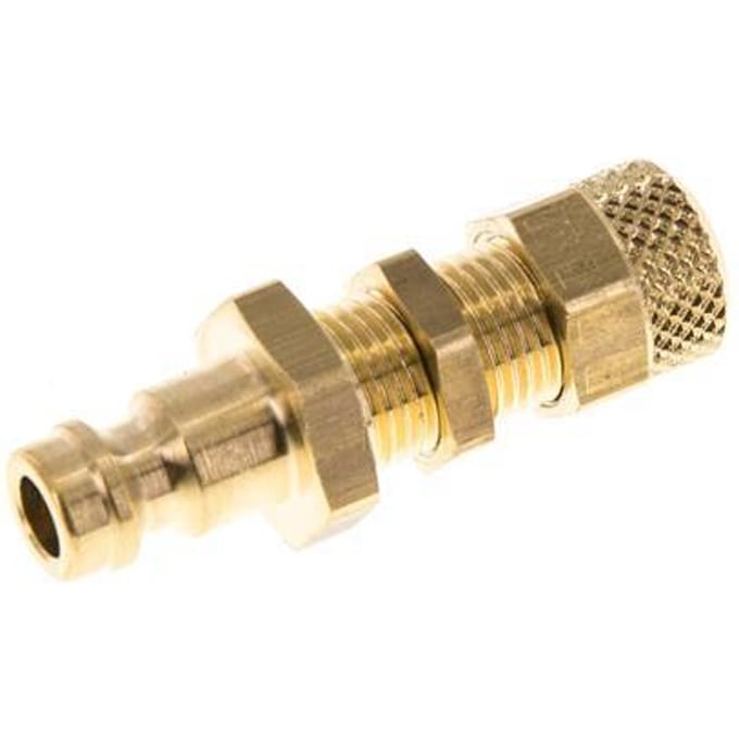 Messing DN 5 Luchtkoppeling Insteeknippel 4x6 mm Push-On Schotkoppeling