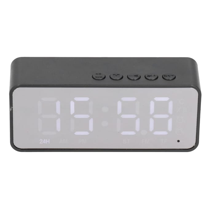G50 Multifunctionele Bluetooth Wekker Speaker Draadloos 5.0 MP3-speler Opladen Wekker voor zwart