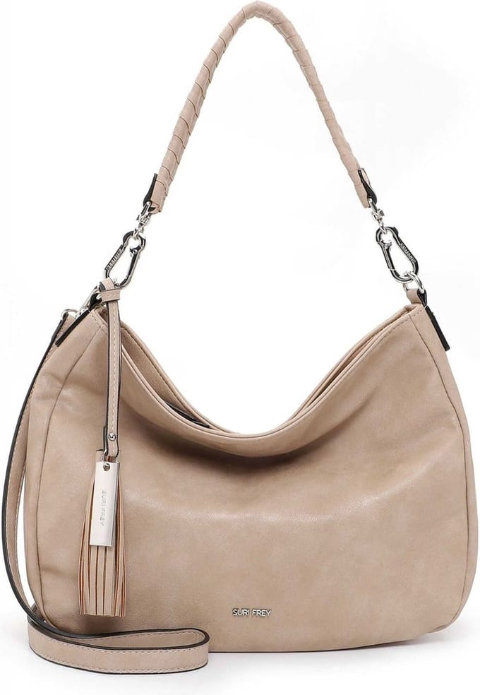 SURI FREY Schoudertas Ally Crossover Bag Lighttaupe Beige