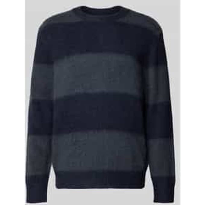Gebreide pullover met ribboorden, model 'Levi'