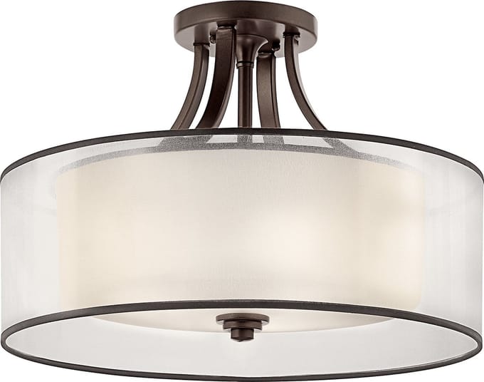Bohemian Plafondlamp - Steady Lighting - Metaal - Bohemian - E27 - L: 54cm - Voor Binnen - Woonkamer - Eetkamer - Brons