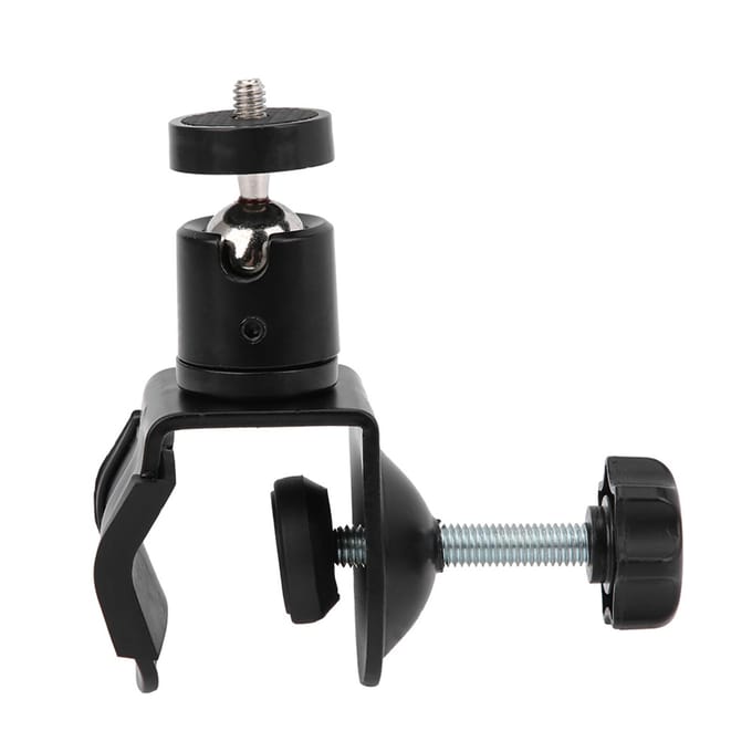 Multifunctionele Balhoofd Draagbare Digitale Camera Rotatie Clip Klem Vaste Beugel black