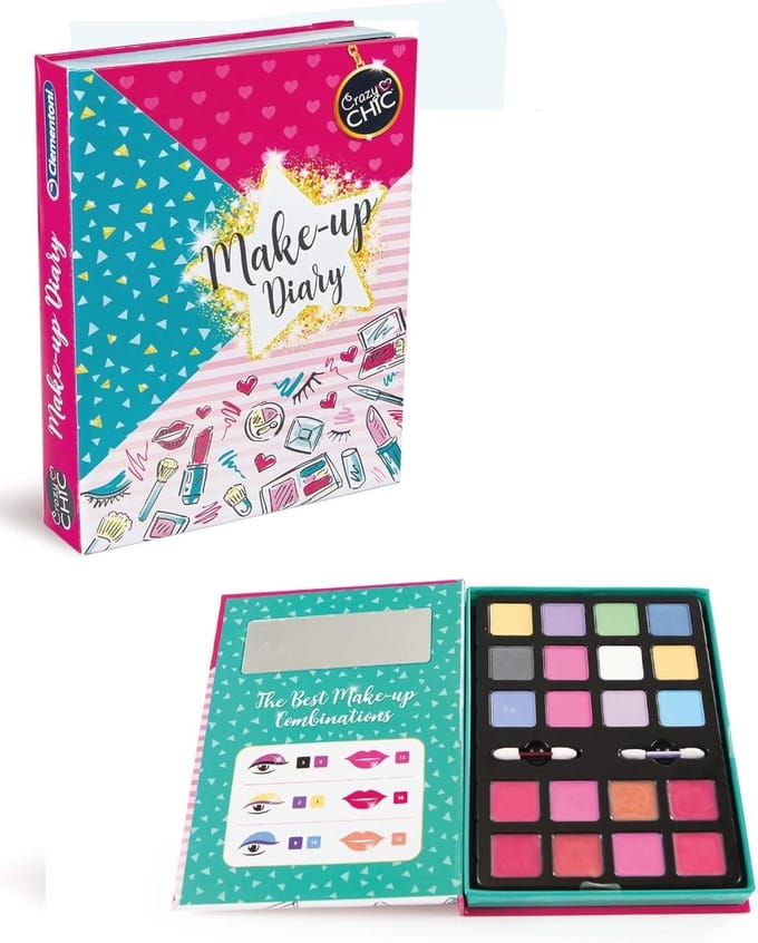Make-up Dagboek met Uitneembare Make-up Tas voor Meisjes - Creatief Spel voor Kinderen