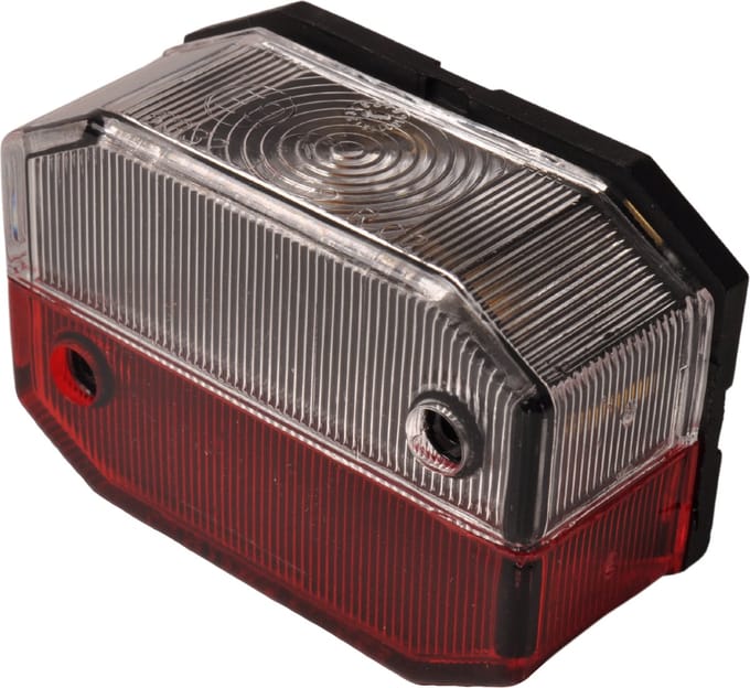 Aspock Flexipoint markeringslamp rood/wit - losse tule aansluiting