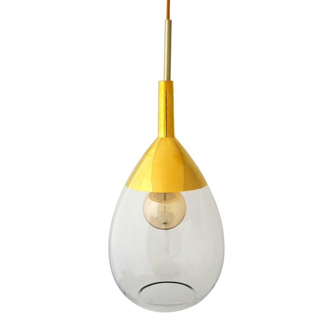 EBB & FLOW Lute M hanglamp goud helder