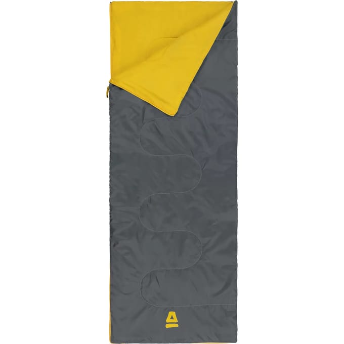 Abbey Camp Slaapzak Zomer - Dekenmodel - Grijs - 200 x 75 cm - Koppelbaar