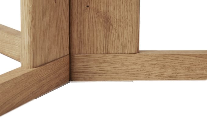 Form&Refine Trefoil Tafel - eiken, wit geolied