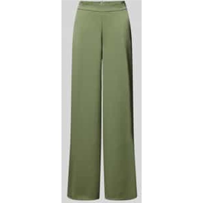 Wide fit stoffen broek met elastische band