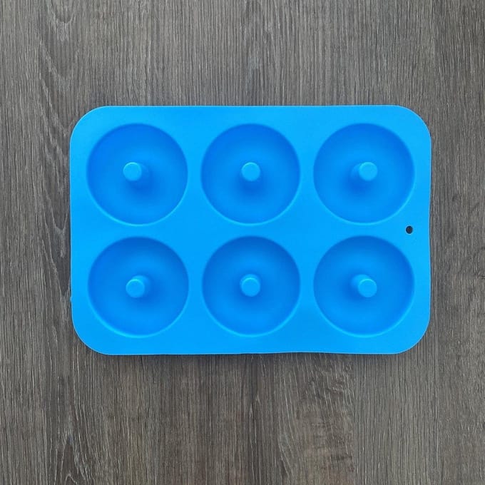 BukkitBow - Siliconen Donut Bakvorm / Mal - Zelf donuts maken! - Blauw