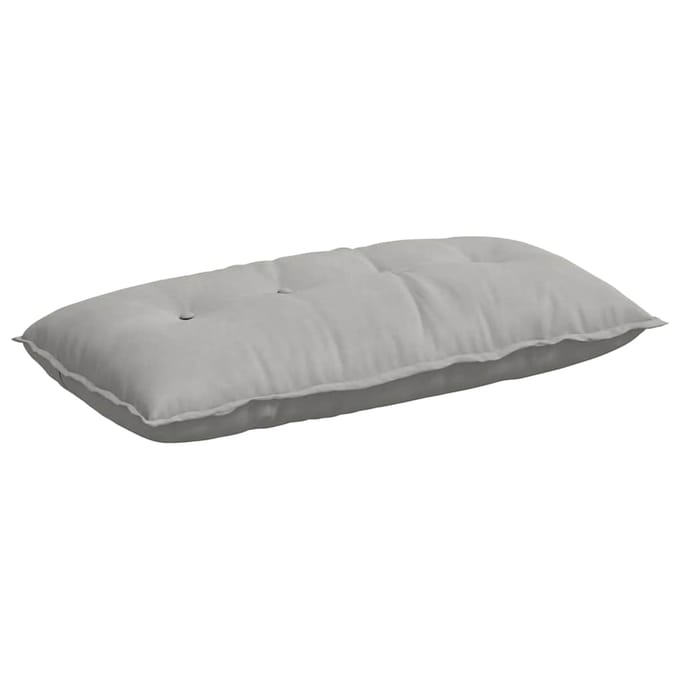 vidaXL - Rugkussen - Lichtgrijs - 100 - x - 50 - cm - Microvezel - Stof