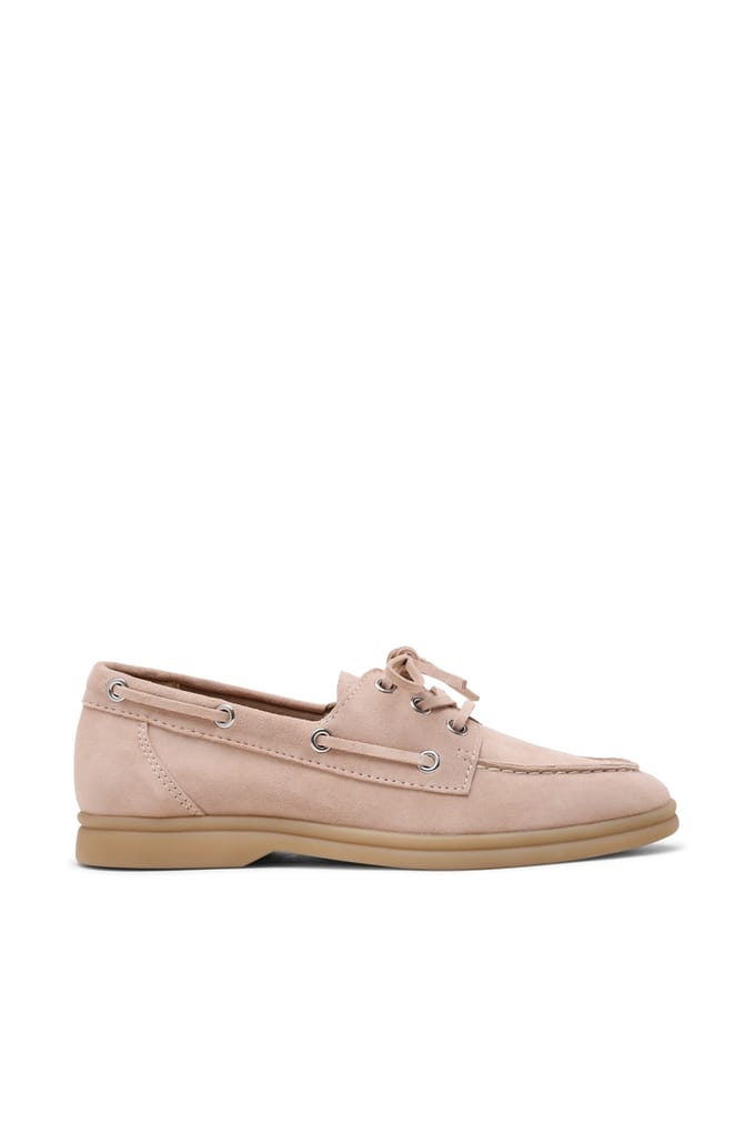 Steve Madden Ports Flat Shoes Bone Suede Größe: 41 | Loafer Outlet | Damen | Weiß