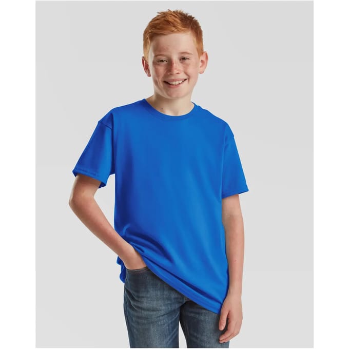 Kinder-T-shirt Fruit of the Loom Iconic 195