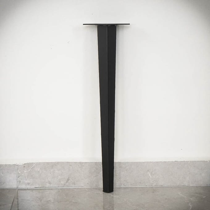 Seart Group - Retro - Stalen Meubelvoet - 51 cm - Zwart