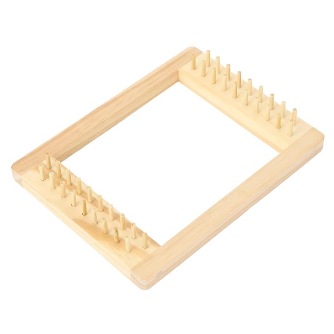 Houten Weefmachine met Naald en Schietspoel Dichte Kolom Beginners Breiframe voor beige