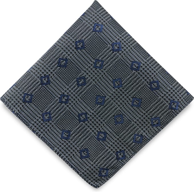 We Love Ties - Pochets - Pochet Random Rick - grijs / blauw
