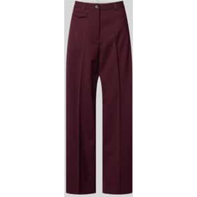 loose fit wijdte broek van wolmix