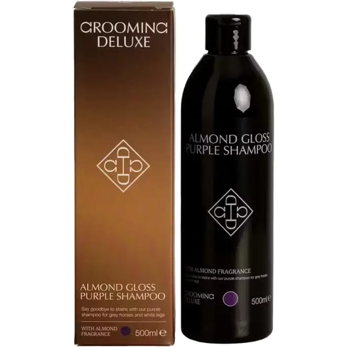 Glanzshampoo voor paarden met amandelen Grooming Deluxe