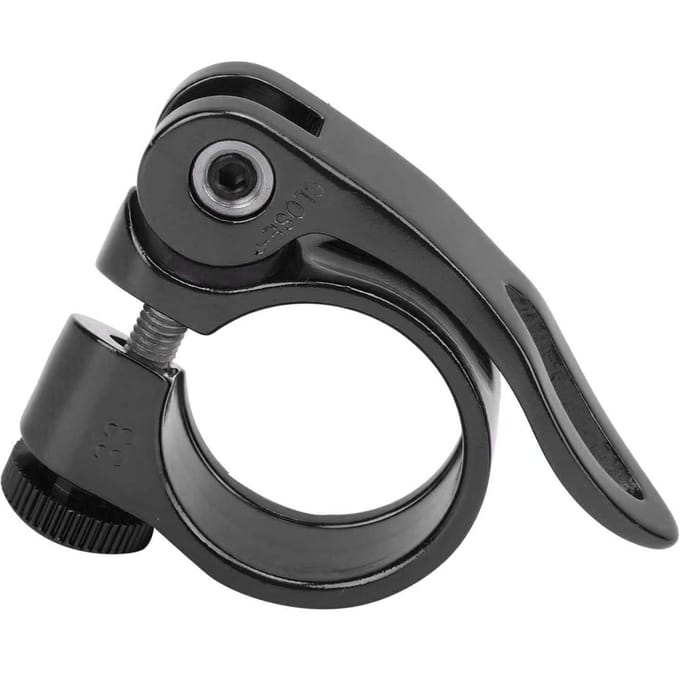 Collier de serrage durable pour tube de selle de vélo de 28,6 mm, en alliage d'aluminium, accessoire de vélo, bleu black