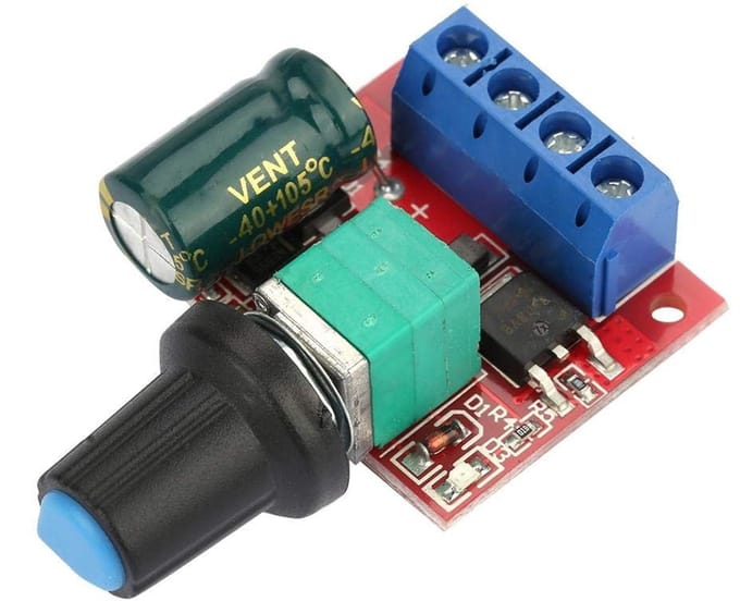 Allecto - Motor Speed Controller - Regelaar - Efficiënt en Betrouwbaar - 5V-28V 5A - Voor DC Motoren - Compact en Duurzaam