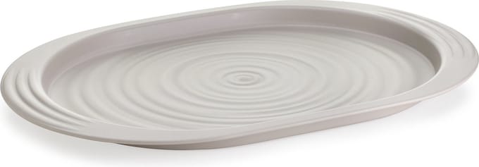 Guzzini- Tierra - serveerschaal - L - Taupe