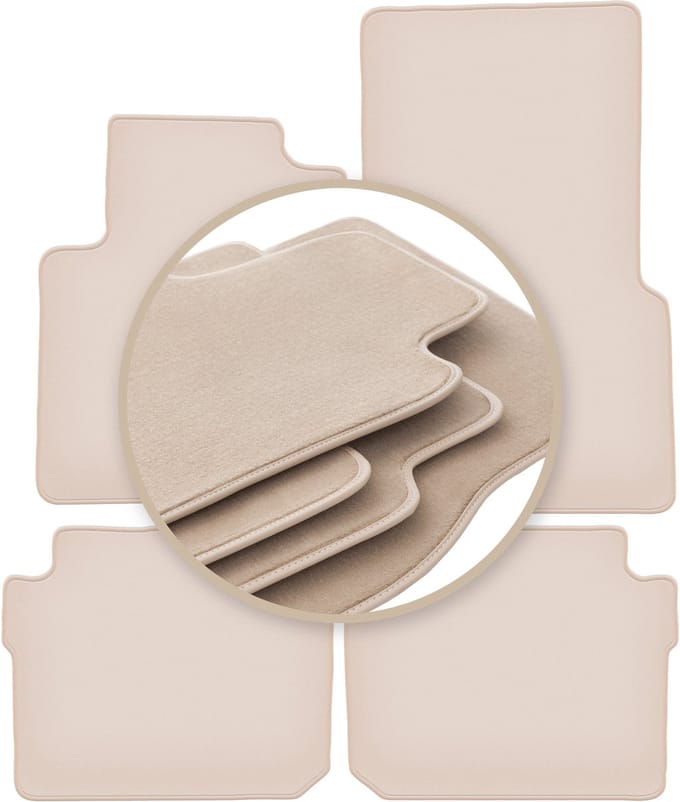 PREMIUM beige matten voor: Smart ForFour I hatchback 2004-2007