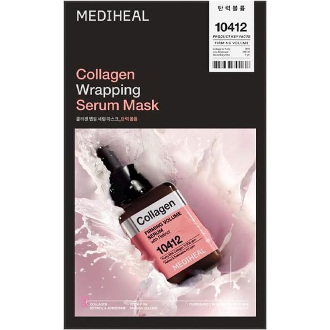 [MEDIHEAL] Collagen Wrapping Serum Mask Firming Volume 25ml*10EA black