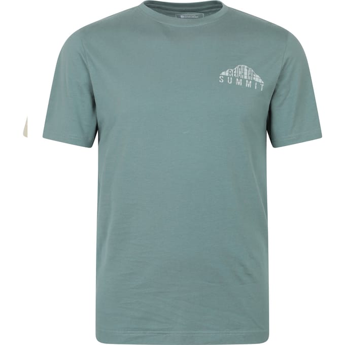 Mountain Warehouse Heren Reach The Summit Graphic T-Shirt (Groen)