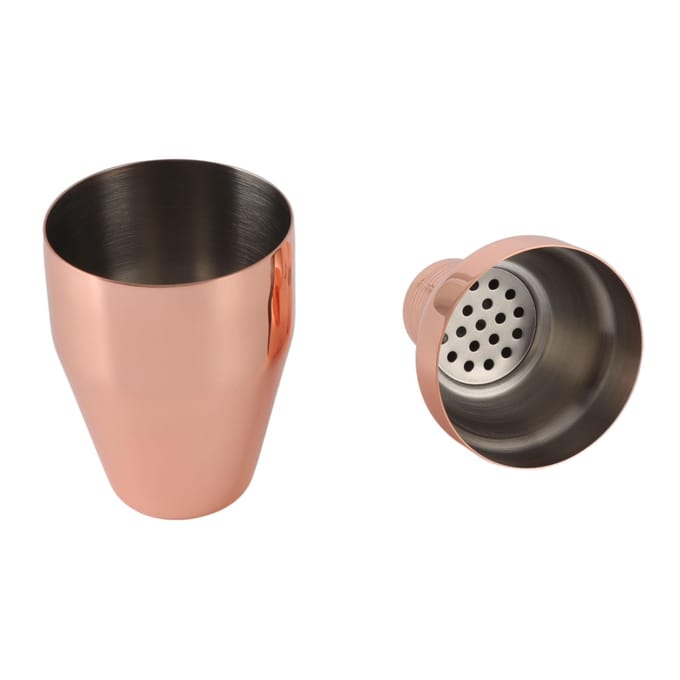Shaker à cocktail en acier inoxydable 304 Shaker de bar pour kit de barman à domicile pour boissons mélangées 350ml beige