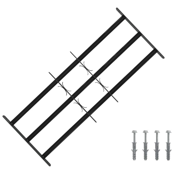 vidaXL - Raam - Beveiligings - Grille - 116 - x - 45 - cm - Gegalvaniseerd - staal