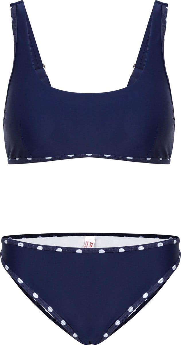 Bikini classic style - Navy stippen 164-170