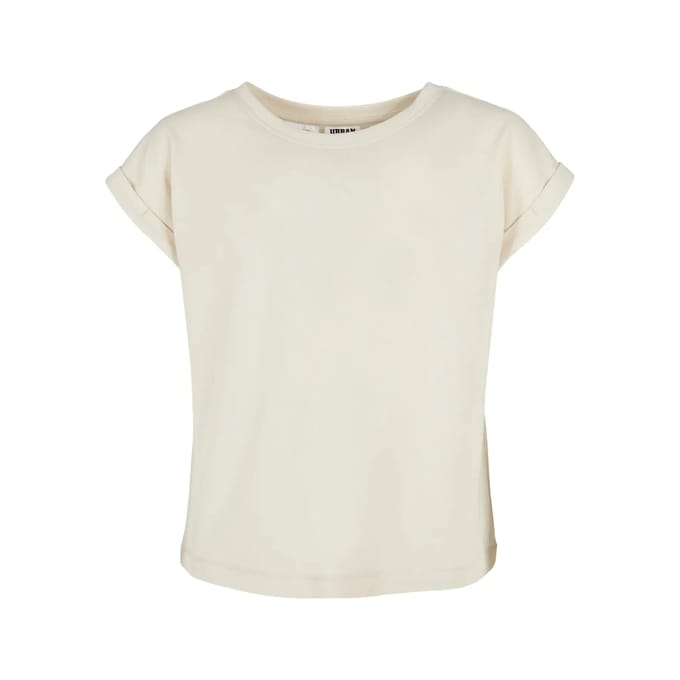 Urban Classics - Organic Extended Shoulder Kinder T-shirt - Kids 146/152 - Beige