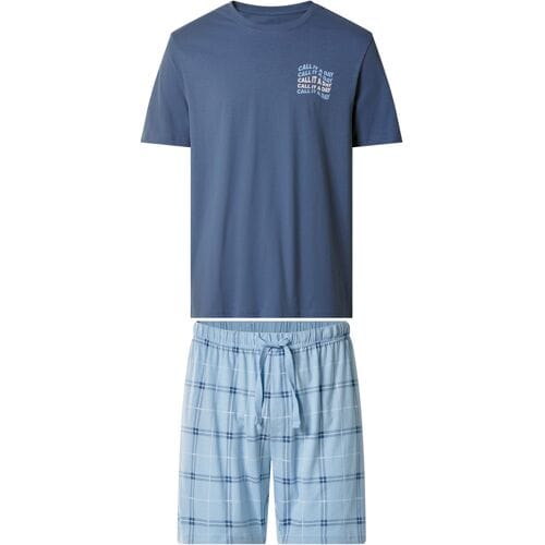 ESMARA MEN Korte heren pyjama (Blauw, M)