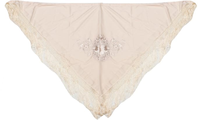 Accessoire FLAMENCO PGMM33. CHÂLE, Couleur . Kobieta. beige