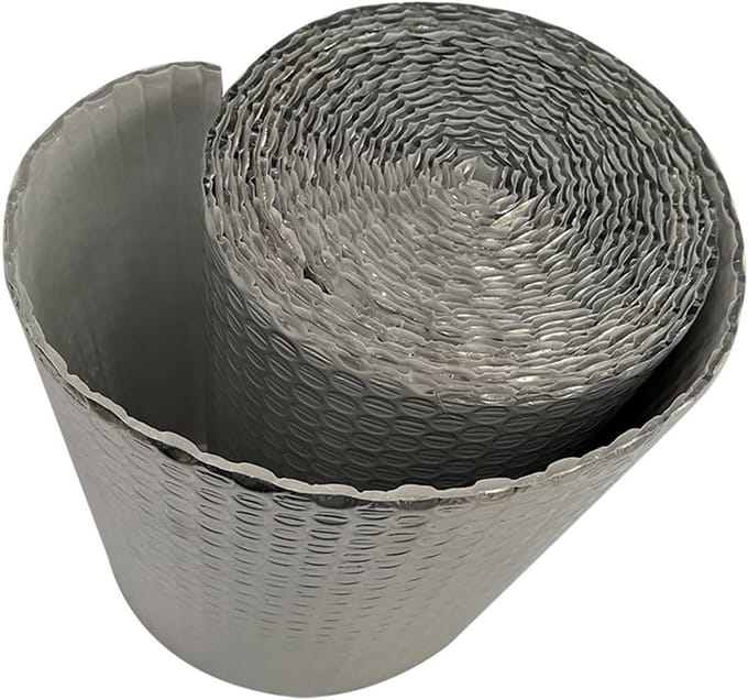 Isolatie folie - Hitte reflectie - Energie besparen - Zelfklevend - Zilver