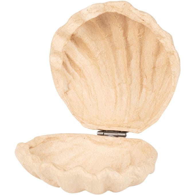 Schelpen doos, papier-maché