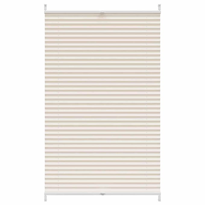 vidaXL - Plissé - rolgordijn - 90x150 - cm - creme