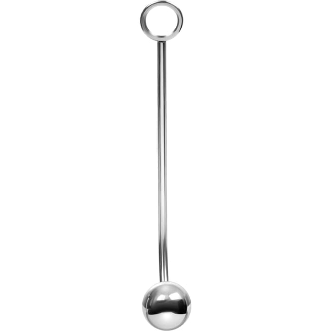 Roestvrijstalen  anaalhaak met bal, 37 cm