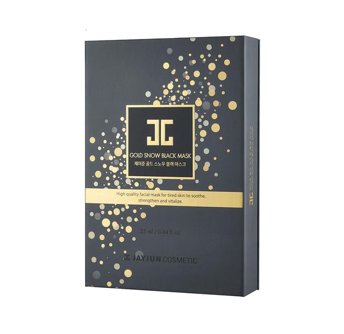 JAYJUN Gold Snow Black Mask (2 STAP: 5 vellen + 5 serum / 5 STKS = 1 doos) gray