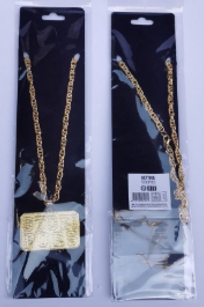 Ketting Stoeipoes - Goud - foute party