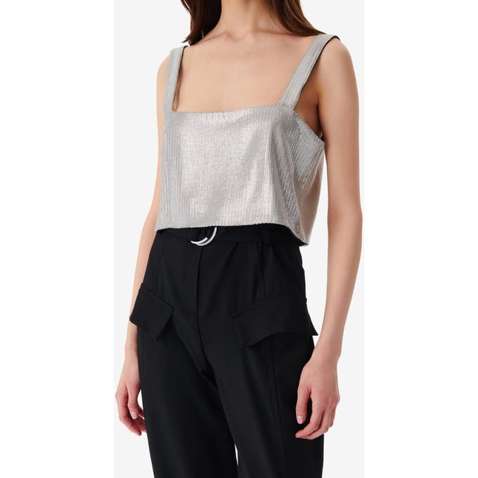 IRO Paris Espal Top Silver Taglia: 40 | Magliette intime Outlet | Donna | Grigio
