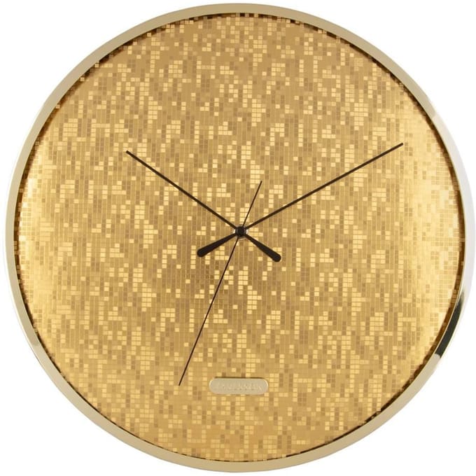 Karlsson Wandklok Disco - Goud - Ø40cm - Wandklok Scandinavisch