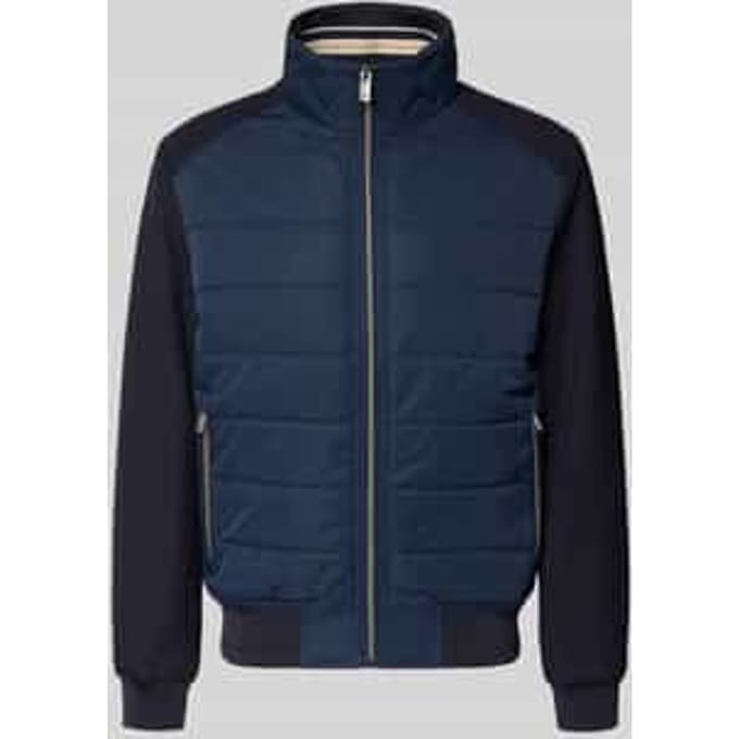 Regular fit gewatteerd jack met opstaande kraag