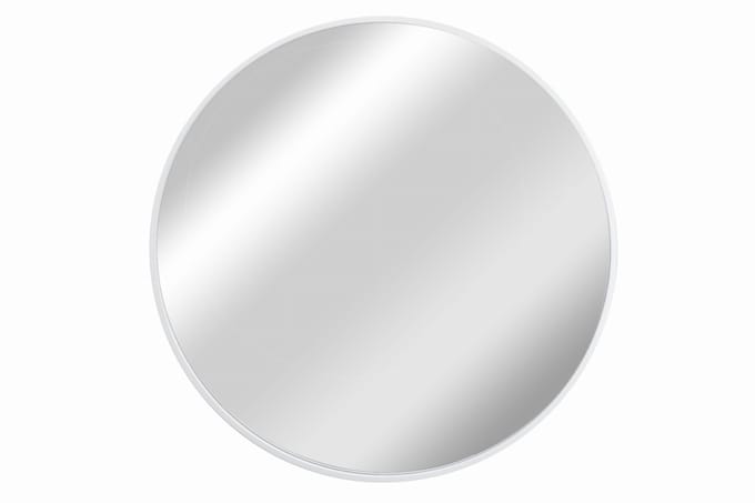 BD ART - Ronde Wandspiegel - 80 cm - Wit - MDF Frame - Moderne Stijl