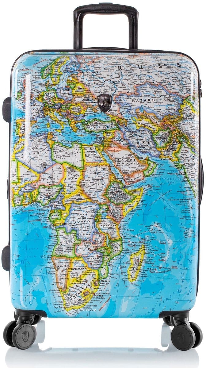 HEYS trolley Journey 3G Trolley 26" Blue Map blauw 67cm