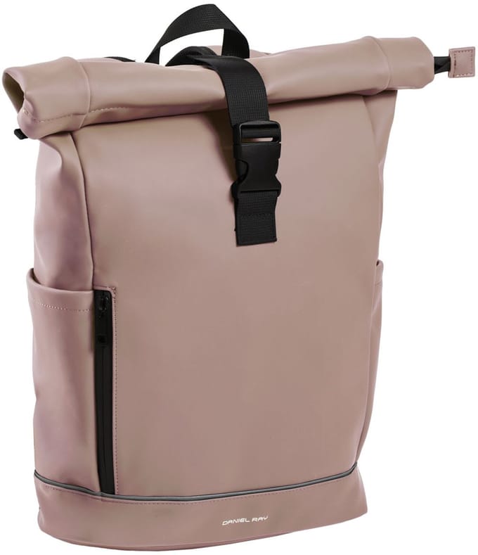Daniel Ray Highlands Rolltop Laptop Rugzak Waterproof - 15,6 inch - Lichtroze